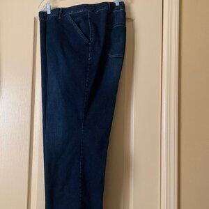 Lane Bryant 7 Stretch Waist Dark Blue Jeans (size 26)